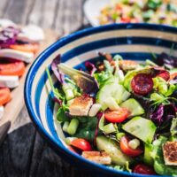 Green Garden Salads served during meals includes green vegetables and herbs. Sometimes its homegrown in our own garden (seasonal).